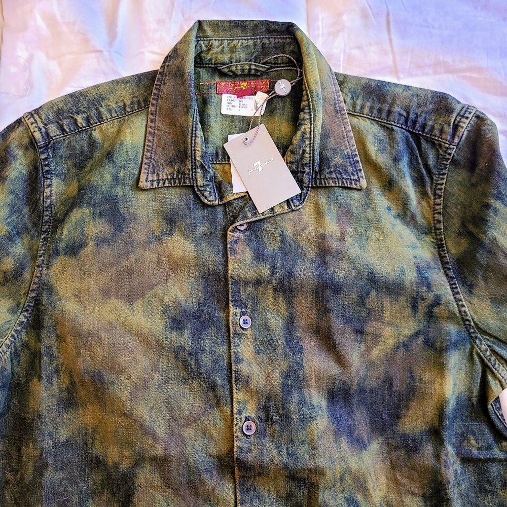7 for All Mankind Camo Long Sleeved Shirts